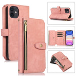 Custodia per cellulare in pelle con cerniera per portafoglio da 9 carte da sogno, For iPhone 12, For iPhone 12 Pro, For iPhone 12 Pro Max, For iPhone 11
