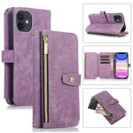 Custodia per cellulare in pelle con cerniera per portafoglio da 9 carte da sogno, For iPhone 12, For iPhone 12 Pro, For iPhone 12 Pro Max, For iPhone 11