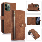 Custodia per cellulare in pelle con cerniera per portafoglio da 9 carte da sogno, For iPhone 11 Pro, For iPhone 11 Pro Max, For iPhone X / XS, For iPhone XR