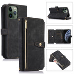 Custodia per cellulare in pelle con cerniera per portafoglio da 9 carte da sogno, For iPhone 11 Pro, For iPhone 11 Pro Max, For iPhone X / XS, For iPhone XR