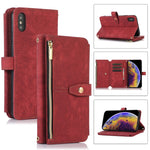 Custodia per cellulare in pelle con cerniera per portafoglio da 9 carte da sogno, For iPhone 11 Pro, For iPhone 11 Pro Max, For iPhone X / XS, For iPhone XR