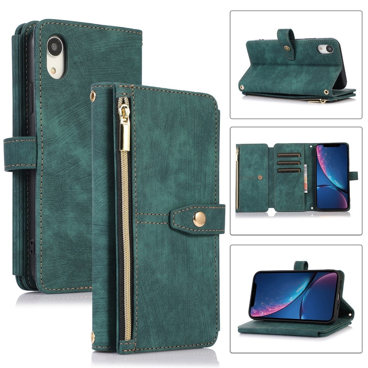 Custodia per cellulare in pelle con cerniera per portafoglio da 9 carte da sogno, For iPhone 11 Pro, For iPhone 11 Pro Max, For iPhone X / XS, For iPhone XR
