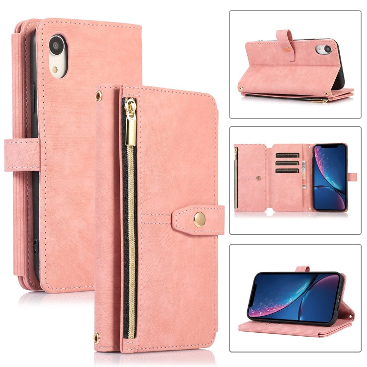 Custodia per cellulare in pelle con cerniera per portafoglio da 9 carte da sogno, For iPhone 11 Pro, For iPhone 11 Pro Max, For iPhone X / XS, For iPhone XR