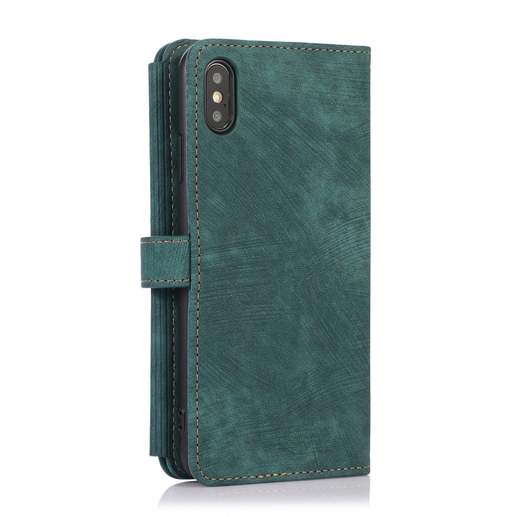 Custodia per cellulare in pelle con cerniera per portafoglio da 9 carte da sogno, For iPhone XS Max, For iPhone SE 2022 / 2020 / 7 / 8, For iPhone 7 Plus / 8 Plus