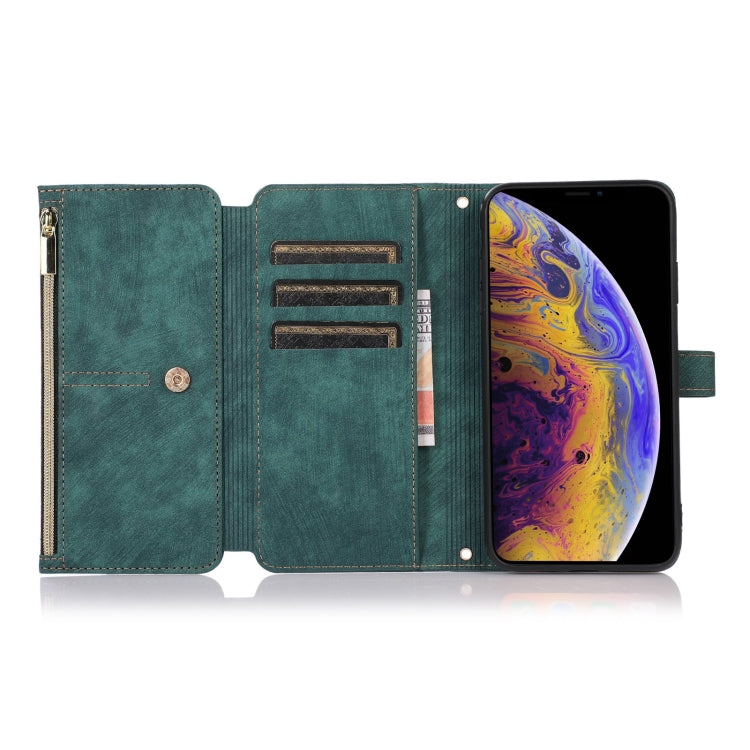 Custodia per cellulare in pelle con cerniera per portafoglio da 9 carte da sogno, For iPhone XS Max, For iPhone SE 2022 / 2020 / 7 / 8, For iPhone 7 Plus / 8 Plus