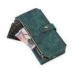 Custodia per cellulare in pelle con cerniera per portafoglio da 9 carte da sogno, For iPhone XS Max, For iPhone SE 2022 / 2020 / 7 / 8, For iPhone 7 Plus / 8 Plus