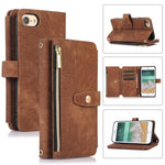 Custodia per cellulare in pelle con cerniera per portafoglio da 9 carte da sogno, For iPhone XS Max, For iPhone SE 2022 / 2020 / 7 / 8, For iPhone 7 Plus / 8 Plus