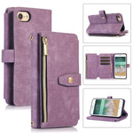 Custodia per cellulare in pelle con cerniera per portafoglio da 9 carte da sogno, For iPhone XS Max, For iPhone SE 2022 / 2020 / 7 / 8, For iPhone 7 Plus / 8 Plus
