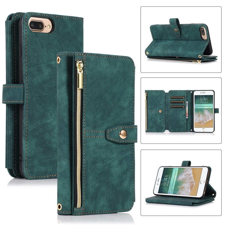 Custodia per cellulare in pelle con cerniera per portafoglio da 9 carte da sogno, For iPhone XS Max, For iPhone SE 2022 / 2020 / 7 / 8, For iPhone 7 Plus / 8 Plus