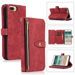 Custodia per cellulare in pelle con cerniera per portafoglio da 9 carte da sogno, For iPhone XS Max, For iPhone SE 2022 / 2020 / 7 / 8, For iPhone 7 Plus / 8 Plus