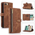 Custodia per cellulare in pelle con cerniera per portafoglio da 9 carte da sogno, For iPhone XS Max, For iPhone SE 2022 / 2020 / 7 / 8, For iPhone 7 Plus / 8 Plus