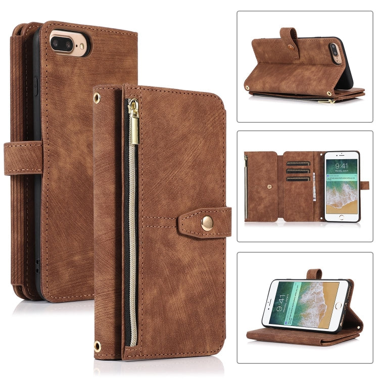 Custodia per cellulare in pelle con cerniera per portafoglio da 9 carte da sogno, For iPhone XS Max, For iPhone SE 2022 / 2020 / 7 / 8, For iPhone 7 Plus / 8 Plus