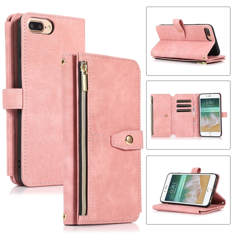 Custodia per cellulare in pelle con cerniera per portafoglio da 9 carte da sogno, For iPhone XS Max, For iPhone SE 2022 / 2020 / 7 / 8, For iPhone 7 Plus / 8 Plus