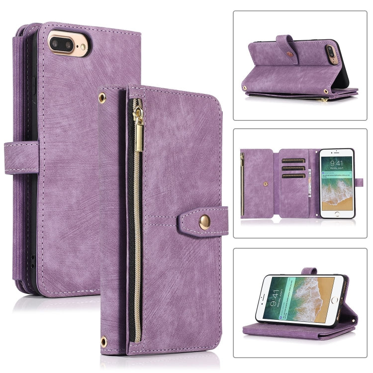 Custodia per cellulare in pelle con cerniera per portafoglio da 9 carte da sogno, For iPhone XS Max, For iPhone SE 2022 / 2020 / 7 / 8, For iPhone 7 Plus / 8 Plus