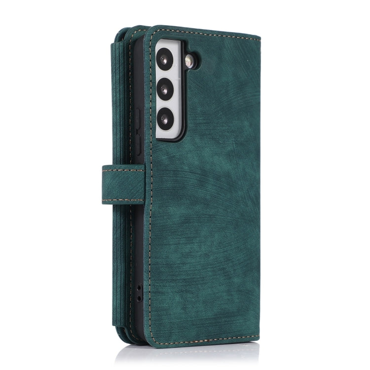 Custodia per cellulare in pelle con cerniera per portafoglio da 9 carte da sogno, For Samsung Galaxy S22+ 5G, For Samsung Galaxy S22 Ultra 5G, For Samsung Galaxy S21 5G, For Samsung Galaxy S21+ 5G