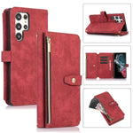 Custodia per cellulare in pelle con cerniera per portafoglio da 9 carte da sogno, For Samsung Galaxy S22+ 5G, For Samsung Galaxy S22 Ultra 5G, For Samsung Galaxy S21 5G, For Samsung Galaxy S21+ 5G