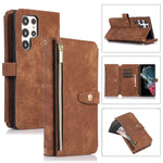Custodia per cellulare in pelle con cerniera per portafoglio da 9 carte da sogno, For Samsung Galaxy S22+ 5G, For Samsung Galaxy S22 Ultra 5G, For Samsung Galaxy S21 5G, For Samsung Galaxy S21+ 5G