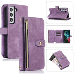 Custodia per cellulare in pelle con cerniera per portafoglio da 9 carte da sogno, For Samsung Galaxy S22+ 5G, For Samsung Galaxy S22 Ultra 5G, For Samsung Galaxy S21 5G, For Samsung Galaxy S21+ 5G