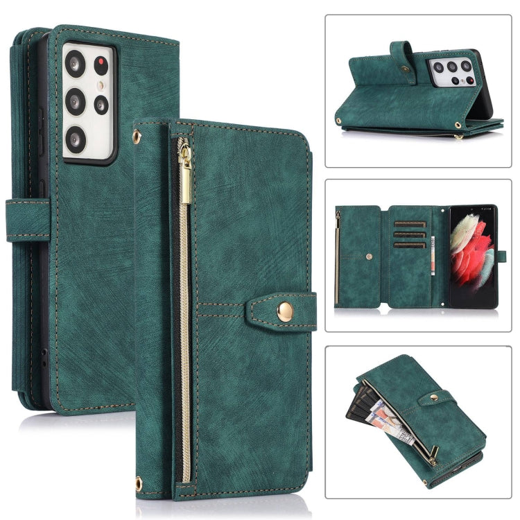 Custodia per cellulare in pelle con cerniera per portafoglio da 9 carte da sogno, For Samsung Galaxy S21 Ultra 5G, For Samsung Galaxy S20, For Samsung Galaxy S20+, For Samsung Galaxy S20 Ultra