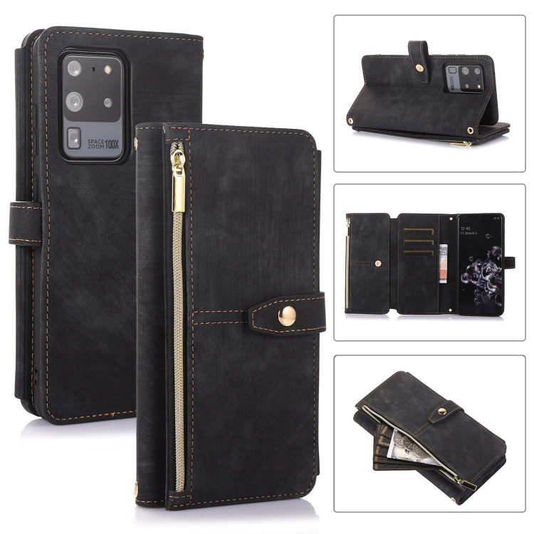 Custodia per cellulare in pelle con cerniera per portafoglio da 9 carte da sogno, For Samsung Galaxy S21 Ultra 5G, For Samsung Galaxy S20, For Samsung Galaxy S20+, For Samsung Galaxy S20 Ultra