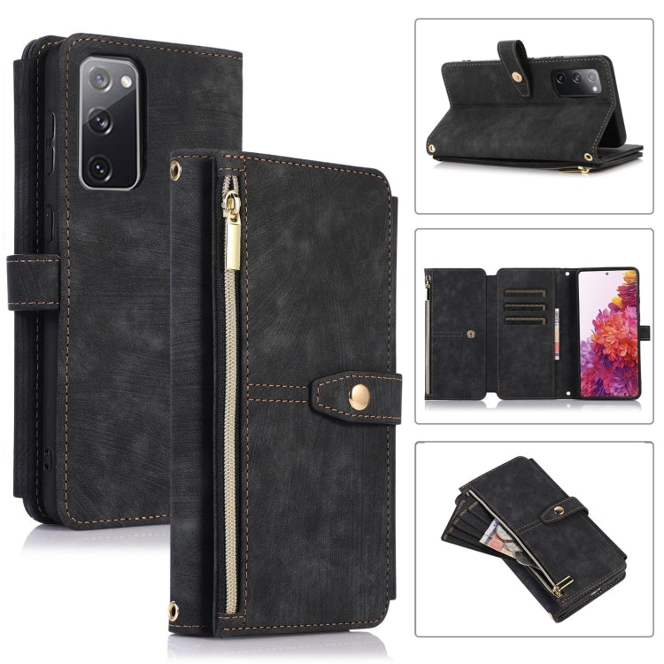 Custodia per cellulare in pelle con cerniera per portafoglio da 9 carte da sogno, For Samsung Galaxy S20 FE, For Samsung Galaxy S10, For Samsung Galaxy S10+, For Samsung Galaxy S10e