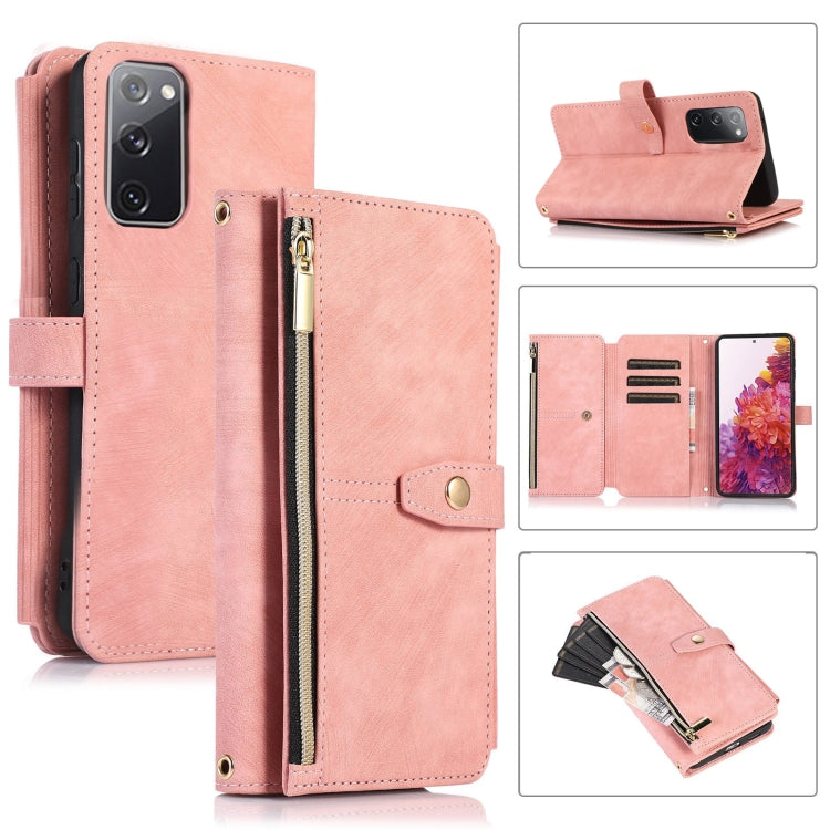Custodia per cellulare in pelle con cerniera per portafoglio da 9 carte da sogno, For Samsung Galaxy S20 FE, For Samsung Galaxy S10, For Samsung Galaxy S10+, For Samsung Galaxy S10e