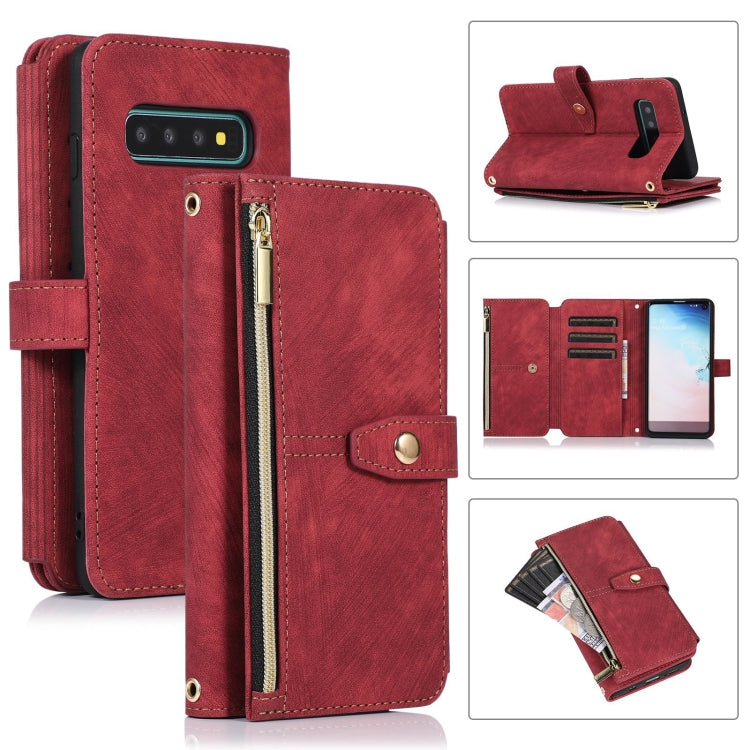 Custodia per cellulare in pelle con cerniera per portafoglio da 9 carte da sogno, For Samsung Galaxy S20 FE, For Samsung Galaxy S10, For Samsung Galaxy S10+, For Samsung Galaxy S10e