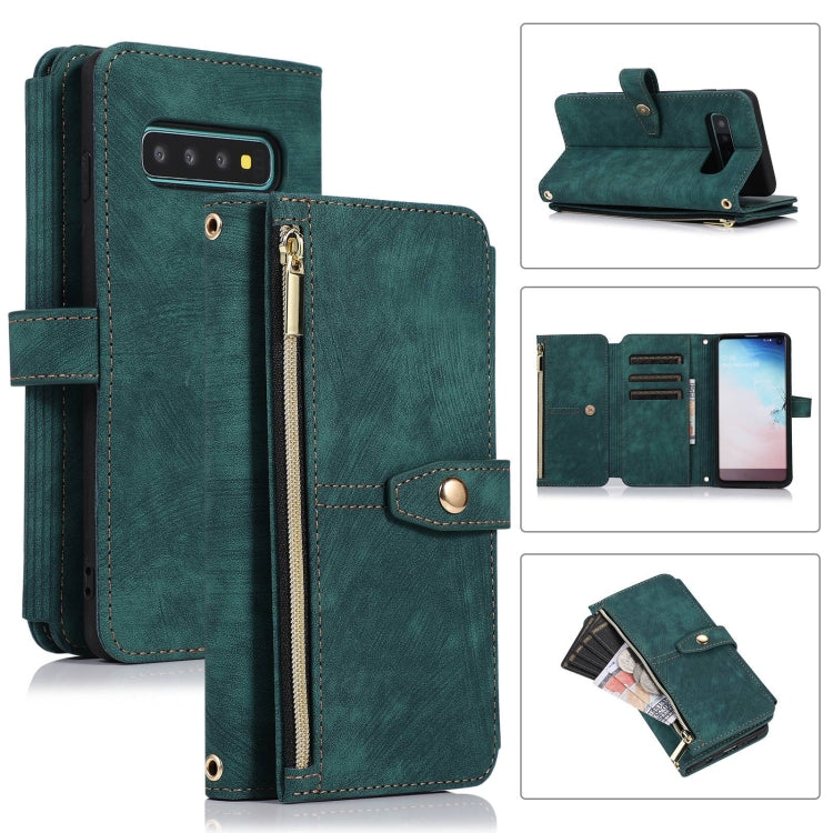 Custodia per cellulare in pelle con cerniera per portafoglio da 9 carte da sogno, For Samsung Galaxy S20 FE, For Samsung Galaxy S10, For Samsung Galaxy S10+, For Samsung Galaxy S10e