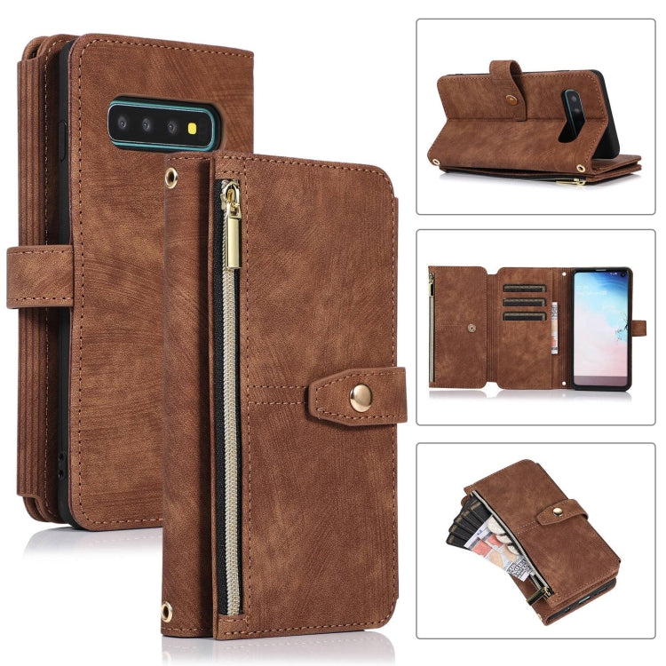 Custodia per cellulare in pelle con cerniera per portafoglio da 9 carte da sogno, For Samsung Galaxy S20 FE, For Samsung Galaxy S10, For Samsung Galaxy S10+, For Samsung Galaxy S10e