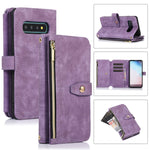 Custodia per cellulare in pelle con cerniera per portafoglio da 9 carte da sogno, For Samsung Galaxy S20 FE, For Samsung Galaxy S10, For Samsung Galaxy S10+, For Samsung Galaxy S10e