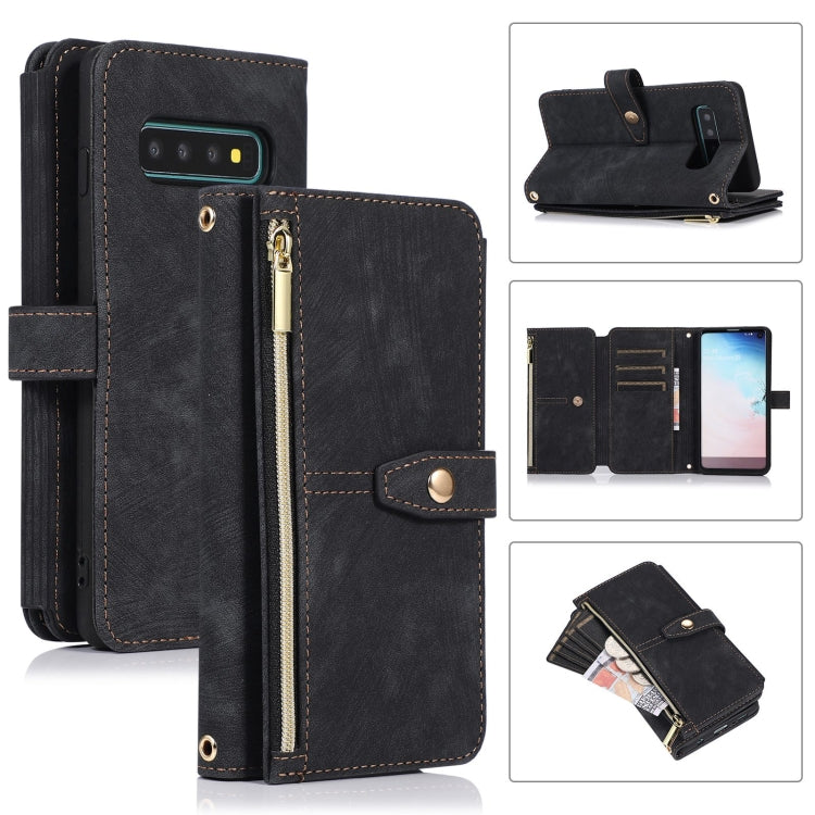 Custodia per cellulare in pelle con cerniera per portafoglio da 9 carte da sogno, For Samsung Galaxy S20 FE, For Samsung Galaxy S10, For Samsung Galaxy S10+, For Samsung Galaxy S10e