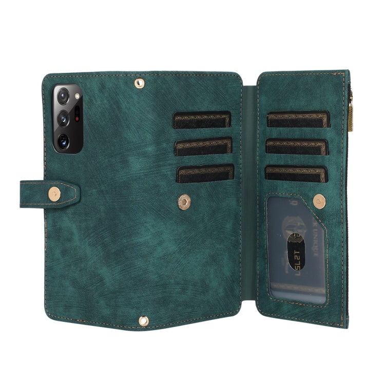 Custodia per cellulare in pelle con cerniera per portafoglio da 9 carte da sogno, For Samsung Galaxy Note20, For Samsung Galaxy Note20 Ultra, For Samsung Galaxy Note10, For Samsung Galaxy Note10+