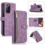 Custodia per cellulare in pelle con cerniera per portafoglio da 9 carte da sogno, For Samsung Galaxy Note20, For Samsung Galaxy Note20 Ultra, For Samsung Galaxy Note10, For Samsung Galaxy Note10+