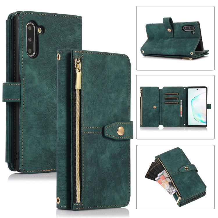 Custodia per cellulare in pelle con cerniera per portafoglio da 9 carte da sogno, For Samsung Galaxy Note20, For Samsung Galaxy Note20 Ultra, For Samsung Galaxy Note10, For Samsung Galaxy Note10+