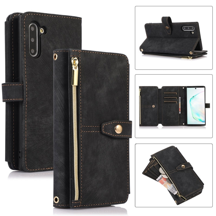 Custodia per cellulare in pelle con cerniera per portafoglio da 9 carte da sogno, For Samsung Galaxy Note20, For Samsung Galaxy Note20 Ultra, For Samsung Galaxy Note10, For Samsung Galaxy Note10+