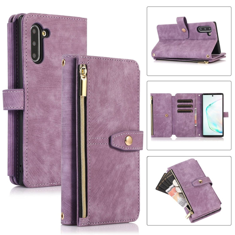 Custodia per cellulare in pelle con cerniera per portafoglio da 9 carte da sogno, For Samsung Galaxy Note20, For Samsung Galaxy Note20 Ultra, For Samsung Galaxy Note10, For Samsung Galaxy Note10+