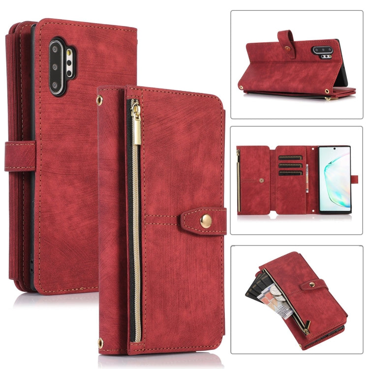 Custodia per cellulare in pelle con cerniera per portafoglio da 9 carte da sogno, For Samsung Galaxy Note20, For Samsung Galaxy Note20 Ultra, For Samsung Galaxy Note10, For Samsung Galaxy Note10+