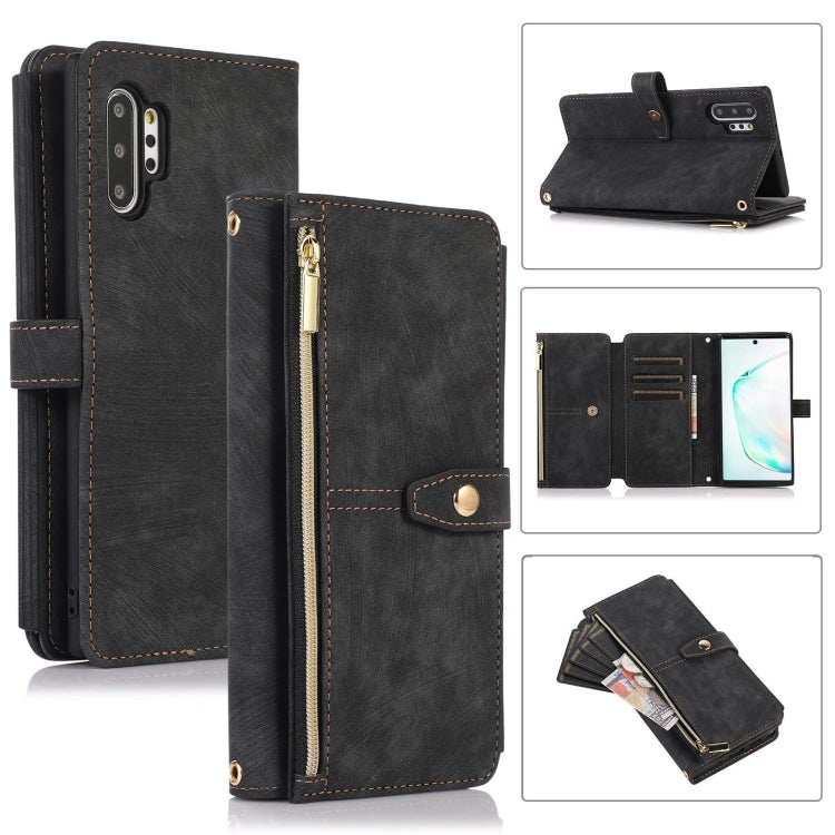 Custodia per cellulare in pelle con cerniera per portafoglio da 9 carte da sogno, For Samsung Galaxy Note20, For Samsung Galaxy Note20 Ultra, For Samsung Galaxy Note10, For Samsung Galaxy Note10+