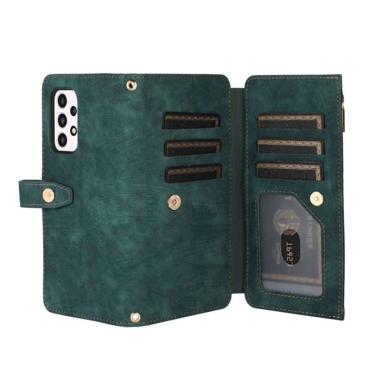 Custodia per cellulare in pelle con cerniera per portafoglio da 9 carte da sogno, For Samsung Galaxy A53, For Samsung Galaxy A52 4G / 5G, For Samsung Galaxy A32 5G, For Samsung Galaxy A32 4G