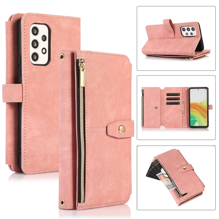 Custodia per cellulare in pelle con cerniera per portafoglio da 9 carte da sogno, For Samsung Galaxy A53, For Samsung Galaxy A52 4G / 5G, For Samsung Galaxy A32 5G, For Samsung Galaxy A32 4G