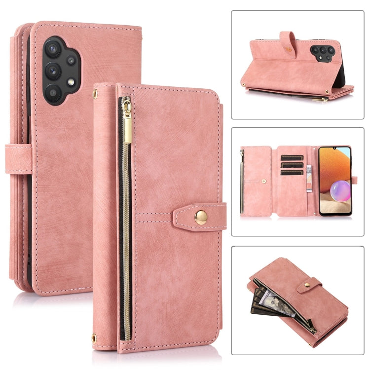 Custodia per cellulare in pelle con cerniera per portafoglio da 9 carte da sogno, For Samsung Galaxy A53, For Samsung Galaxy A52 4G / 5G, For Samsung Galaxy A32 5G, For Samsung Galaxy A32 4G