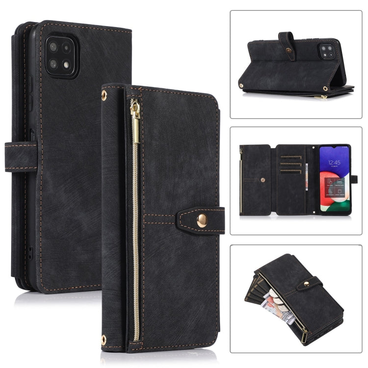 Custodia per cellulare in pelle con cerniera per portafoglio da 9 carte da sogno, For Samsung Galaxy A22 4G, For Samsung Galaxy A22 5G, For Samsung Galaxy A51 4G, For Samsung Galaxy A71 4G