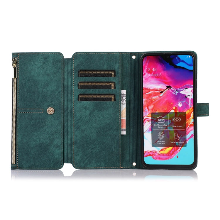 Custodia per cellulare in pelle con cerniera per portafoglio da 9 carte da sogno, For Samsung Galaxy A70 / A70s, For Samsung Galaxy A20 / A30, For Samsung Galaxy A12 4G / 5G, For Samsung Galaxy A13 4G / 5G / A04 / A04s