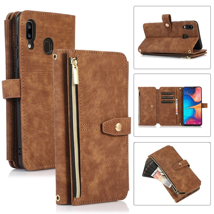 Custodia per cellulare in pelle con cerniera per portafoglio da 9 carte da sogno, For Samsung Galaxy A70 / A70s, For Samsung Galaxy A20 / A30, For Samsung Galaxy A12 4G / 5G, For Samsung Galaxy A13 4G / 5G / A04 / A04s