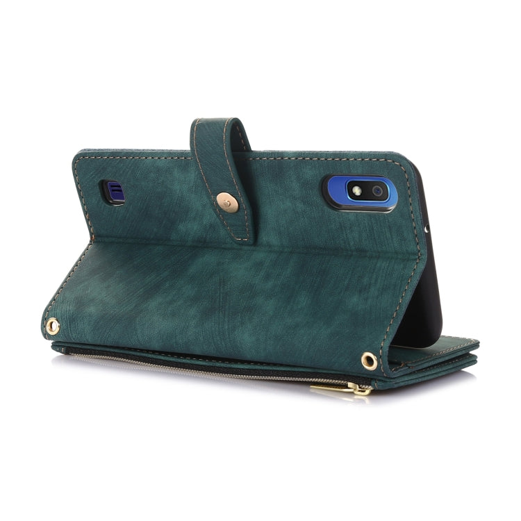 Custodia per cellulare in pelle con cerniera per portafoglio da 9 carte da sogno, For Samsung Galaxy A10, For Samsung Galaxy A21s, For Samsung Galaxy A72 4G / 5G