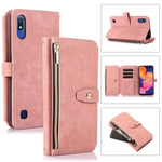 Custodia per cellulare in pelle con cerniera per portafoglio da 9 carte da sogno, For Samsung Galaxy A10, For Samsung Galaxy A21s, For Samsung Galaxy A72 4G / 5G