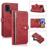 Custodia per cellulare in pelle con cerniera per portafoglio da 9 carte da sogno, For Samsung Galaxy A10, For Samsung Galaxy A21s, For Samsung Galaxy A72 4G / 5G