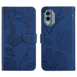 HT03 Cassa del telefono di cuoio di vibrazione impressa farfalla di sensibilità della pelle, For Nokia X30, For OPPO Reno9 / Reno9 Pro, For OPPO Reno9 Pro+, For Xiaomi 13
