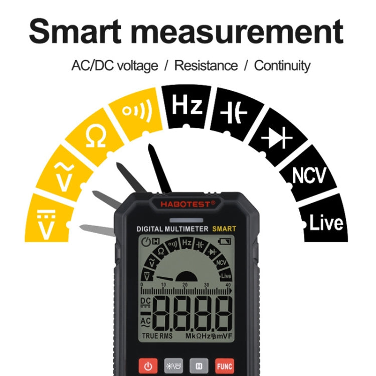 HABOTEST HT125B High Precision Mini Digital Universal Meter, HT125B