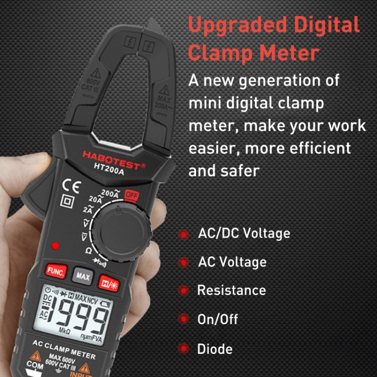 HABOTEST HT200A Pocket Clamp Multimeter, HT200A